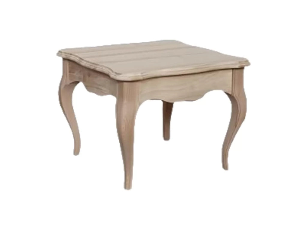 Tavolino quadrato 1 cassetto legno grezzo 65x65x49 - Mobili 2G