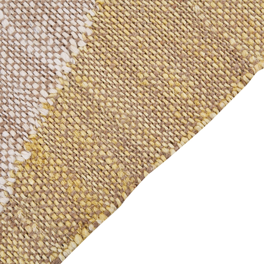 Tappeto Multicolore Juta Motivo Geometrico 160 x 230 cm Rustico Boho