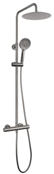 Colonna doccia termostatica ROUND ELITE - titanio