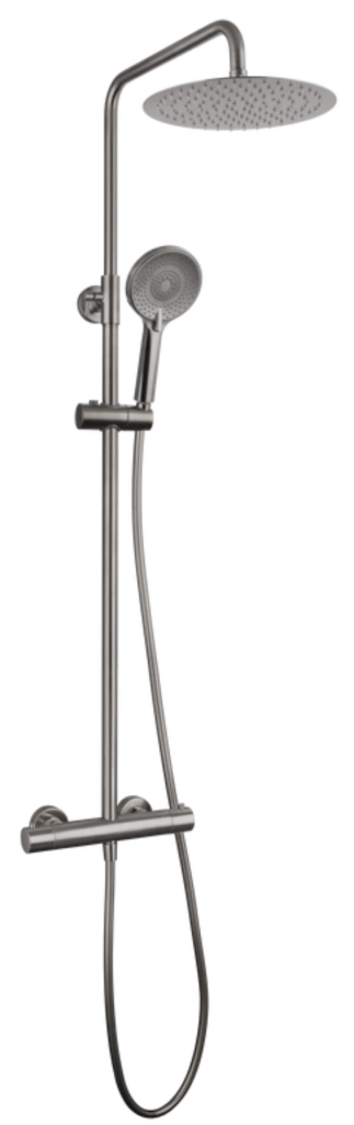Colonna doccia termostatica ROUND ELITE - titanio