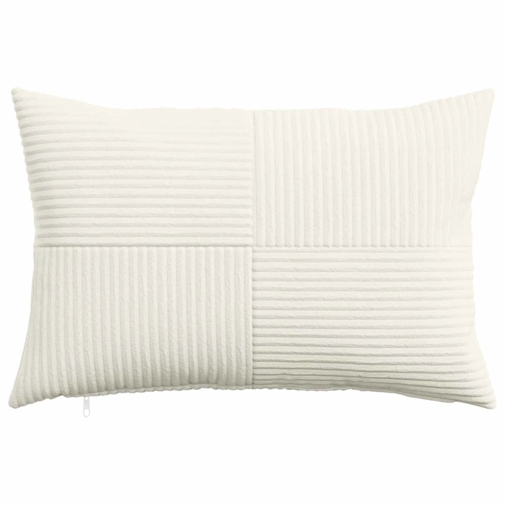 Federa 6 pcs ALMELO Crema 50 x 75 cm corduroy 915114