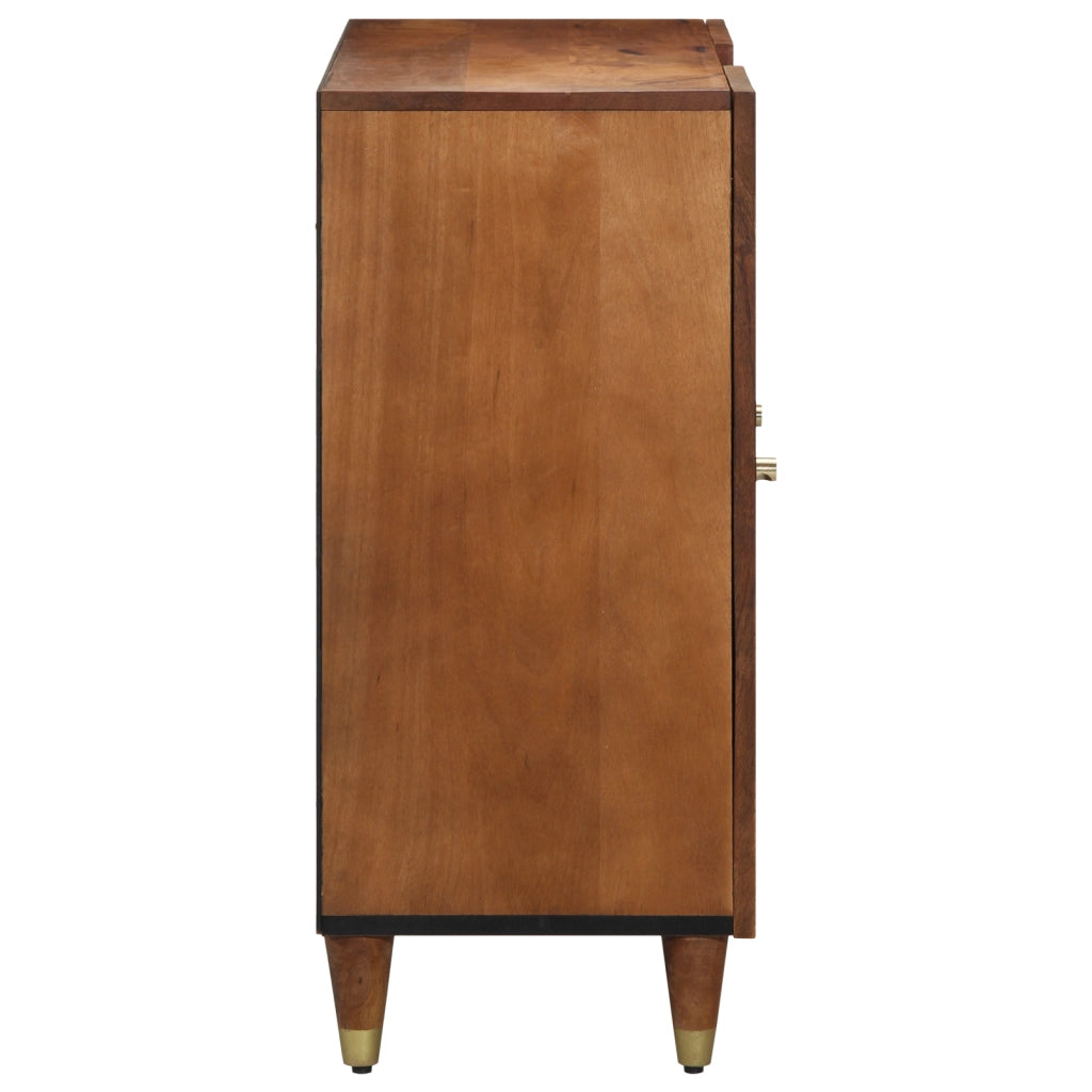 Sideboard 90x33x75 cm in legno massello di mango