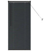 Tendaggi a Veneziana | Tenda a lamelle Nero 60 x 2,5 x 130 cm Alluminio