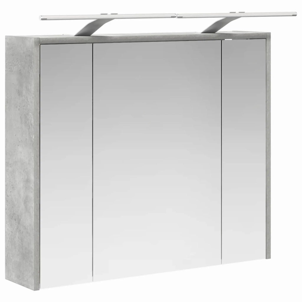 Mobiletto per specchio da bagno Grigio cemento