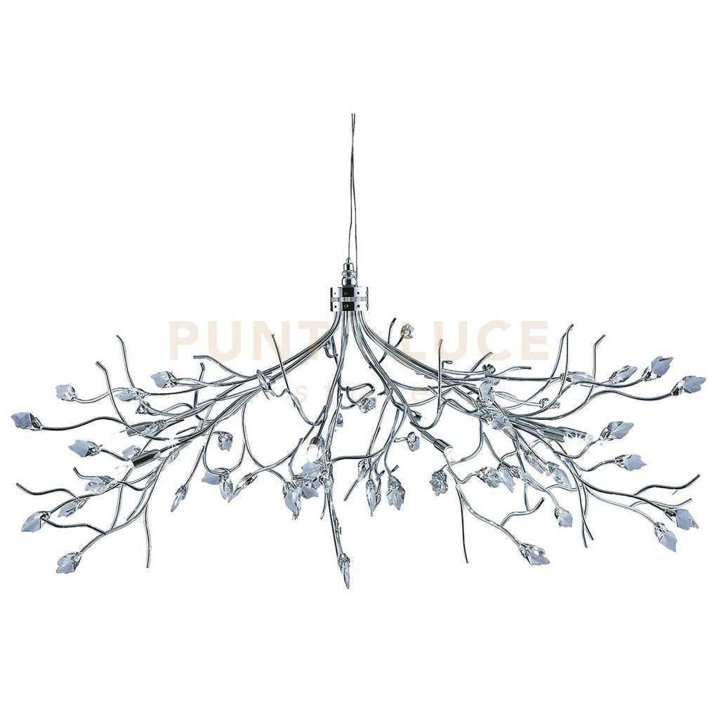 Astbury 8Lt Pendant - Metallo cromato e vetro acidato
