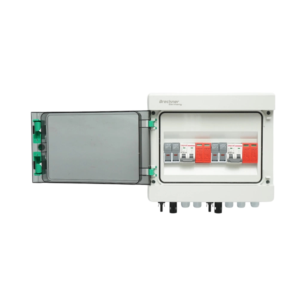 Pannello fusibile CC da 10 KW dotato di sistema ON/OFF GRID a 2 stringhe Breckner Germany