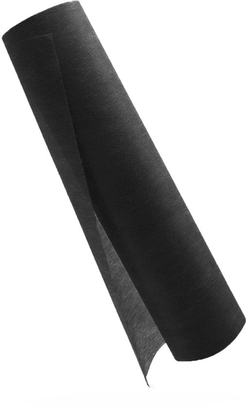 Tavolo di decorazione in tessuto non tessuto YUNSHANGHE, 30 cm x 25 m, decorazione per tavolo per battesimi, comunioni, compleanni, matrimoni e feste (nero)