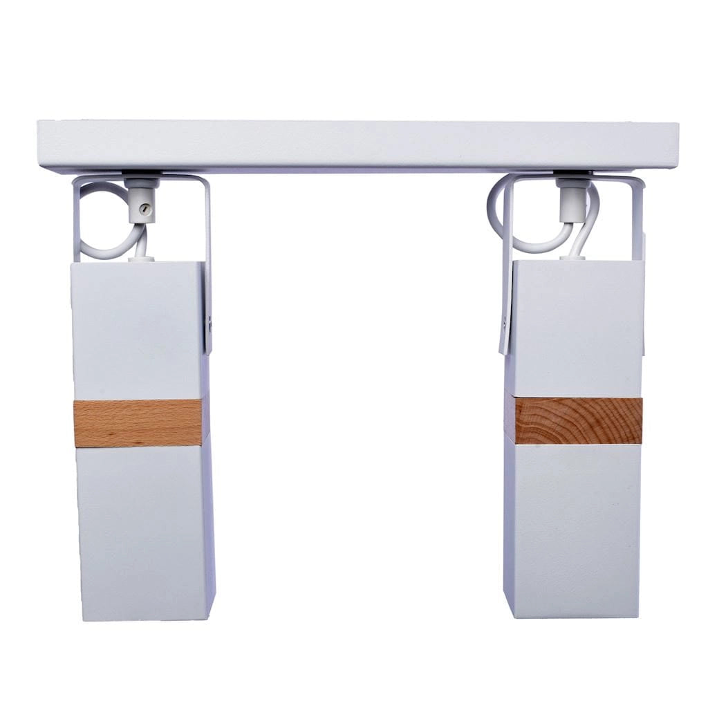 Plafoniera Milagro Vidar 2xGU10 35W bianco legno chiaro