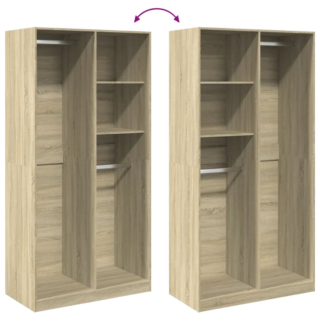 Armadio Rovere Sonoma 100x50x200 cm in Legno Multistrato CFW6441687