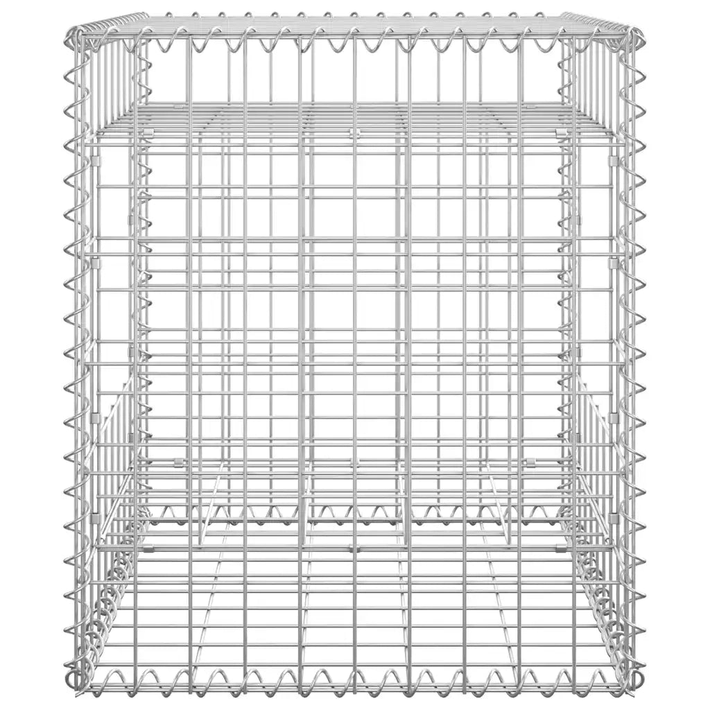 Cesto a Gabbione a Torre 50x50x60 cm in Ferro cod mxl 70855