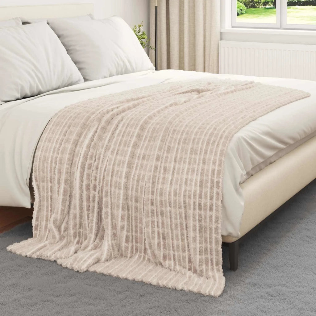 Coperta Beige 200 x 150 cm Panno