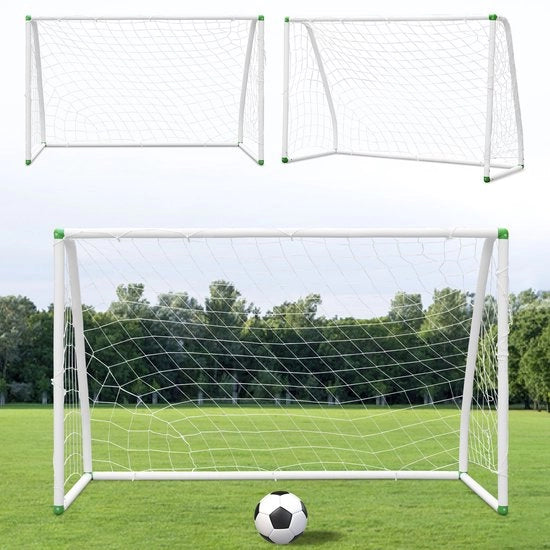 Due reti da calcio per bambini 180 x 120 x 80 cm ideali per il giardino, il parco e il tempo libero all'aperto