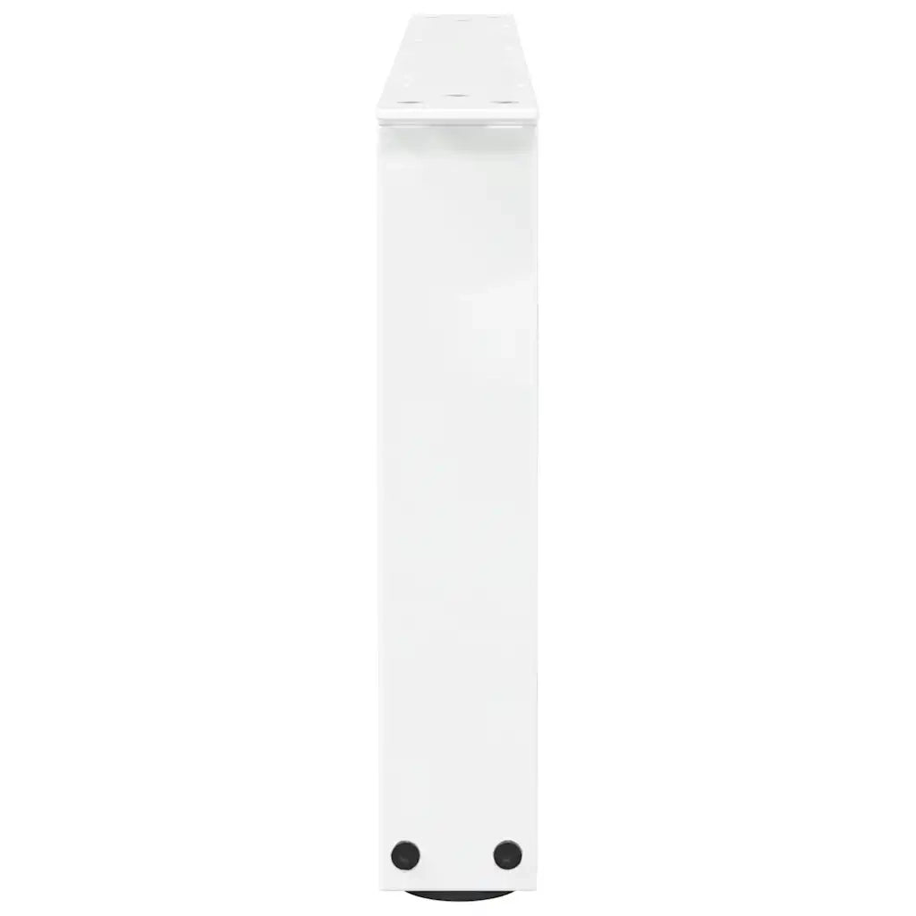 Gambe per Tavolino da Caffè a Forma di V 2 pz Bianche 70x(30-31,3) cm Acciaio 4012617
