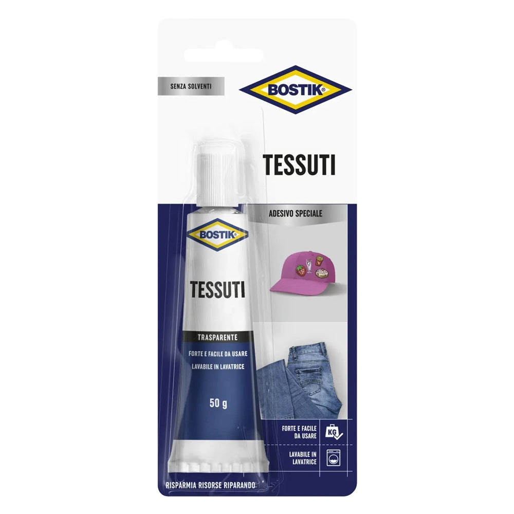 ADESIVO 'TESSUTI' gr. 50- 6 blister  - BOSTIK