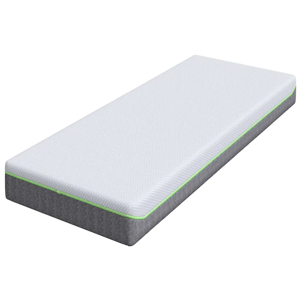 vidaXL Materasso Bianco e Grigio 80 x 200 cm Molle Insacchettate