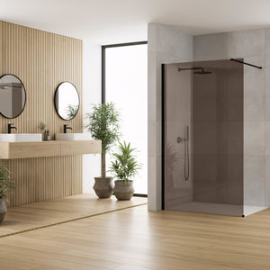 Parete Doccia Rea Flexi Brown / Black 110