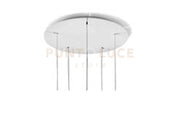 BEBA MONTATURA TONDA 5 LUCI ELETTRIFICATO CAVO TRASPARENTE LUNGHEZZA REGOLABILE D.50CM