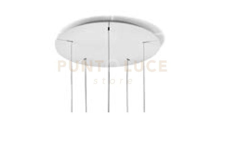 BEBA MONTATURA TONDA 5 LUCI ELETTRIFICATO CAVO TRASPARENTE LUNGHEZZA REGOLABILE D.50CM