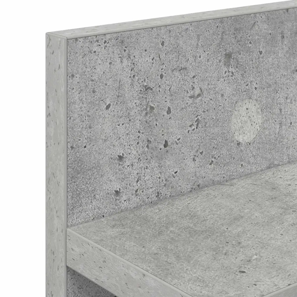 Appendiabiti a muro Grigio cemento 100 x 10,5 x 18 cm CFW4327448