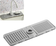 Spazzolino per cucina - 2024 modello premium di silicone con caratteristiche di rapida evaporazione - protezione per la vasca di scarico, ideale per vasche di scarico in pietra in cucine e bagni (1, grigio)