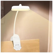 Lampada da lettura, flessibile, 360° ricaricabile tramite USB, protezione contro la penombra, adatta per appassionati di libri, tessuti da letto, articoli da ufficio, accessori da viaggio