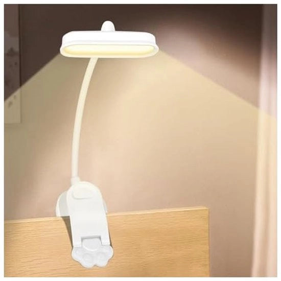 Lampada da lettura, flessibile, 360° ricaricabile tramite USB, protezione contro la penombra, adatta per appassionati di libri, tessuti da letto, articoli da ufficio, accessori da viaggio