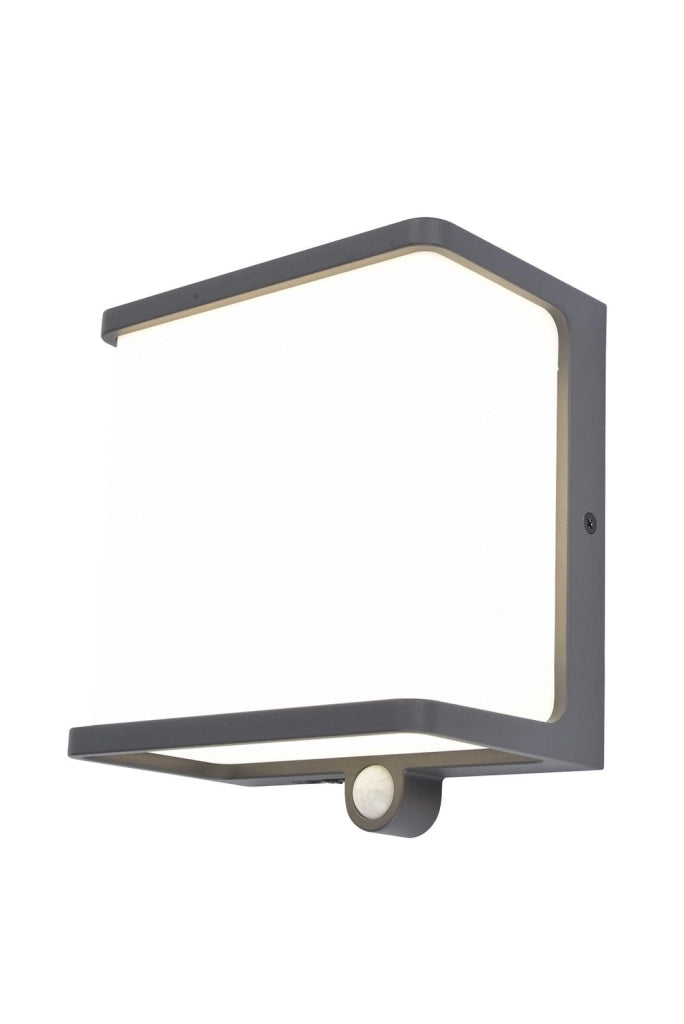 Applique esterna DOBLO Lutec grigia LED 12W sensori