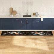 Tappeto da Cucina-Tappetino da Cucina Nero 300 x 60 cm Velluto 236227