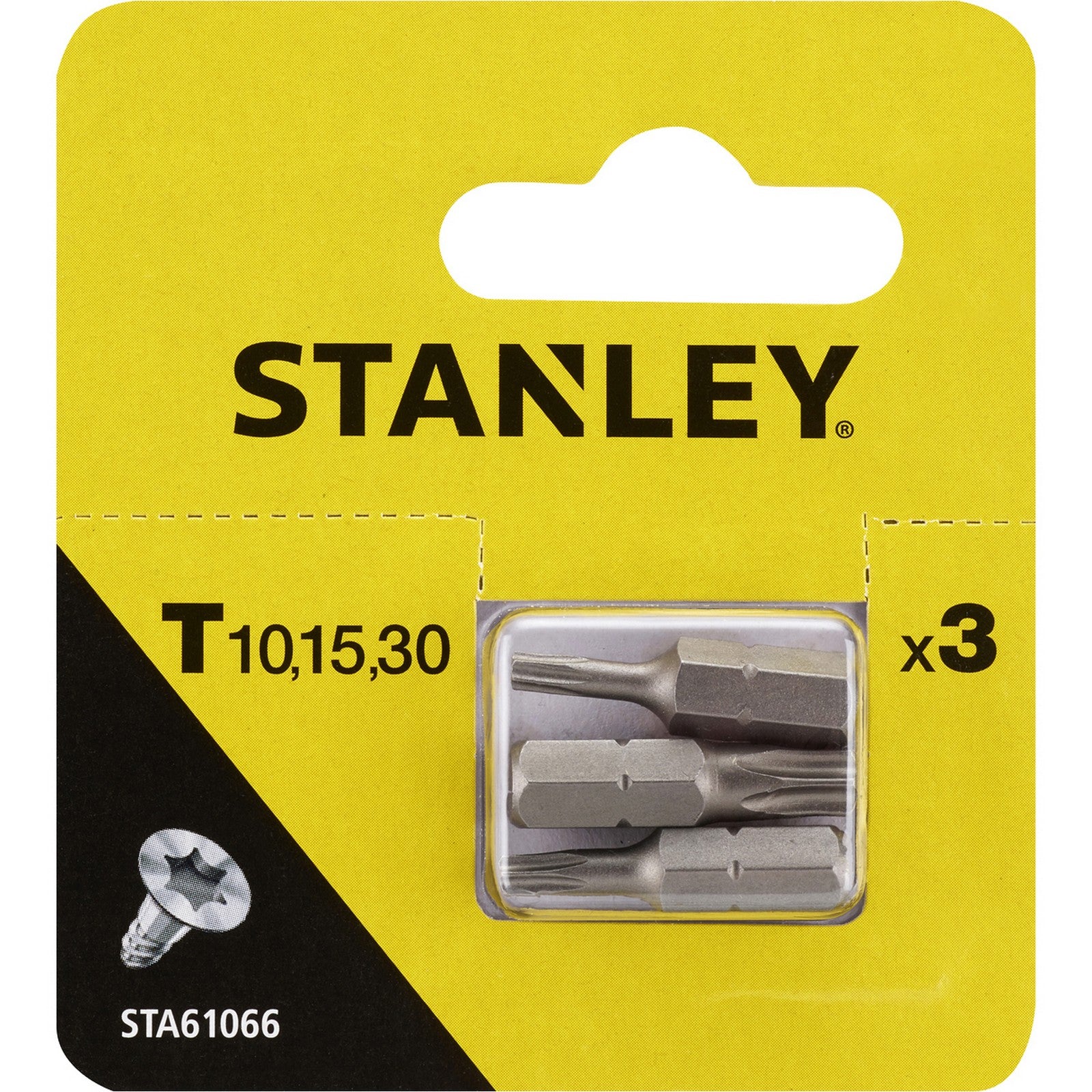 piranha/stanley x61066 3 inserti mm.25 tx 10-15-30 cod:ferx.46247
