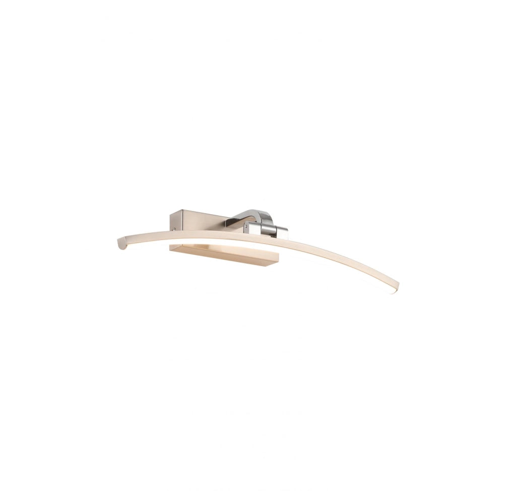 Santorini Picture Light - Argento satinato e cromo lucido