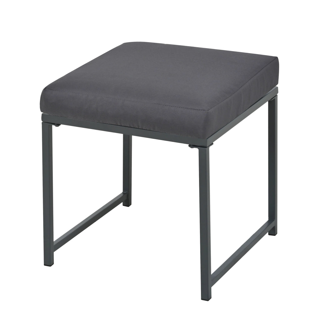 Set da pranzo per esterni da 7 pezzi per 6 persone tavolo in vetro temperato nero con braccioli naturale per giardino