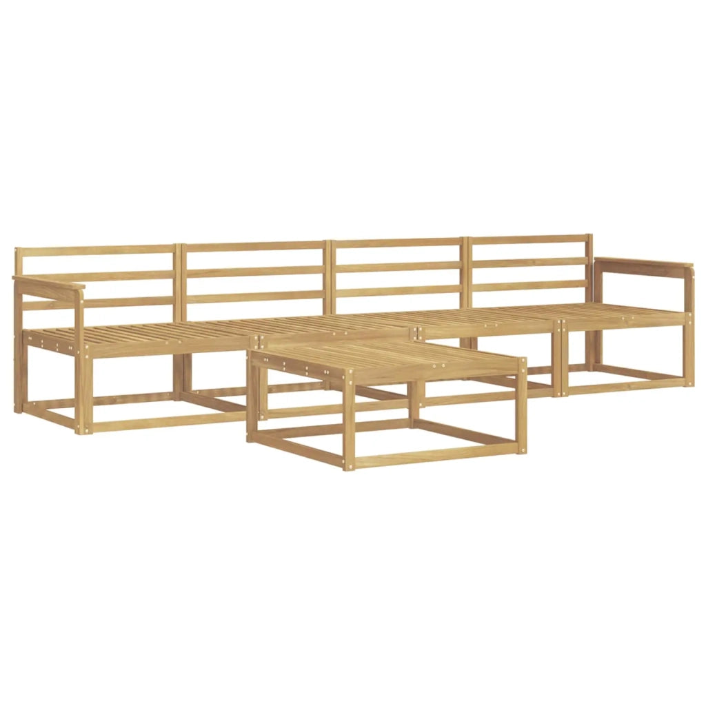 Set di divani da esterno 5 pcs Bianco 79 x 79 x 37 cm 3386013