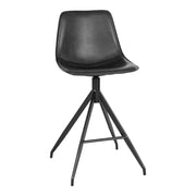 Set di 2 Sgabelli Alti Monaco, Nero, Plastica, 51x44x96 cm