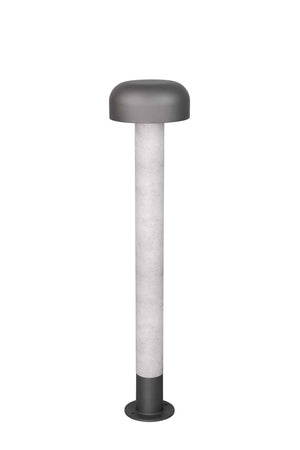 Palo alto da esterno, alluminio, antracite e cemento, H 85 cm, Fraser