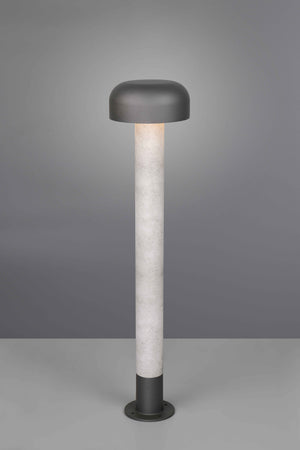 Palo alto da esterno, alluminio, antracite e cemento, H 85 cm, Fraser