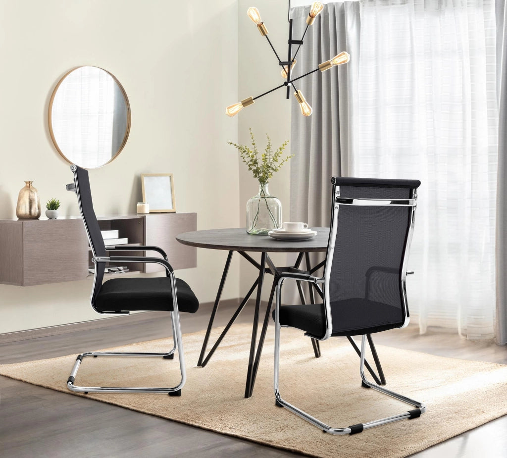 Sedia cantilever Brenda nero