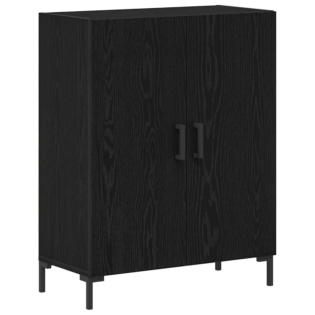 Credenza Rovere Nero 69,5 x 34 x 90 cm Legno ingegnerizzato 862874