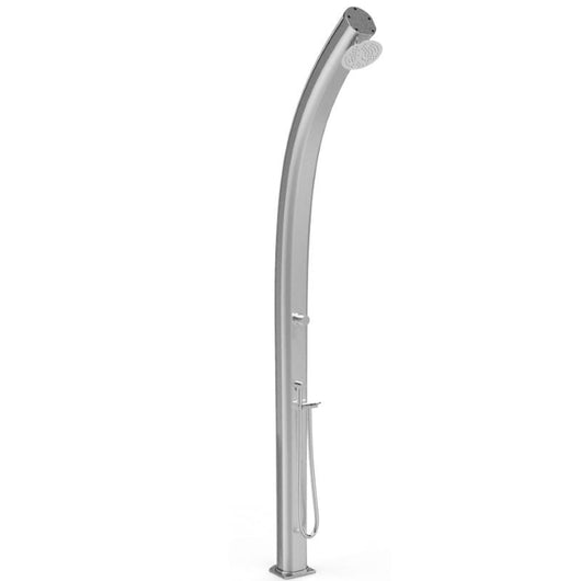 Doccia Tradizionale  In Alluminio Jolly Con Miscelatore E Doccetta Mobile Colore Argento Cv-A545-Tl/1300