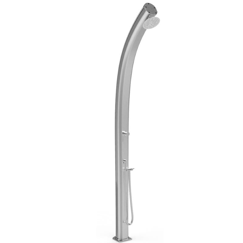 Doccia Tradizionale  In Alluminio Jolly Con Miscelatore E Doccetta Mobile Colore Argento Cv-A545-Tl/1300