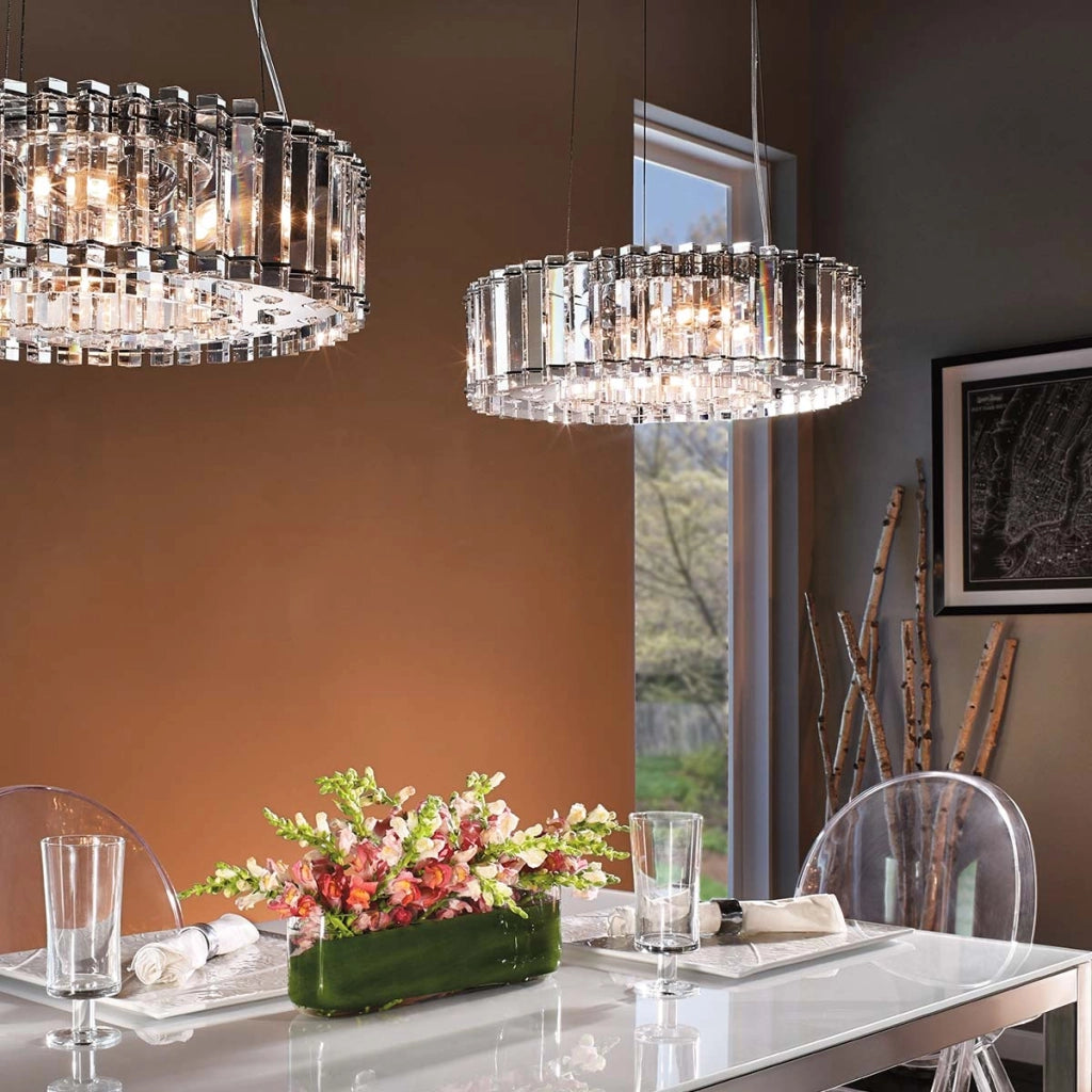 Lampadario Crystal Skye cromato cristallo 8xG9 Kichler