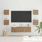 Set mobile TV 6 pcs Rovere artigianale Legno multistrato 3393143