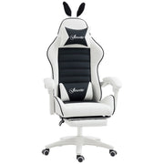 Sedia Gaming Regolabile ¨C Minimal ¨C Nero e Bianco 65x63x136-142 cm