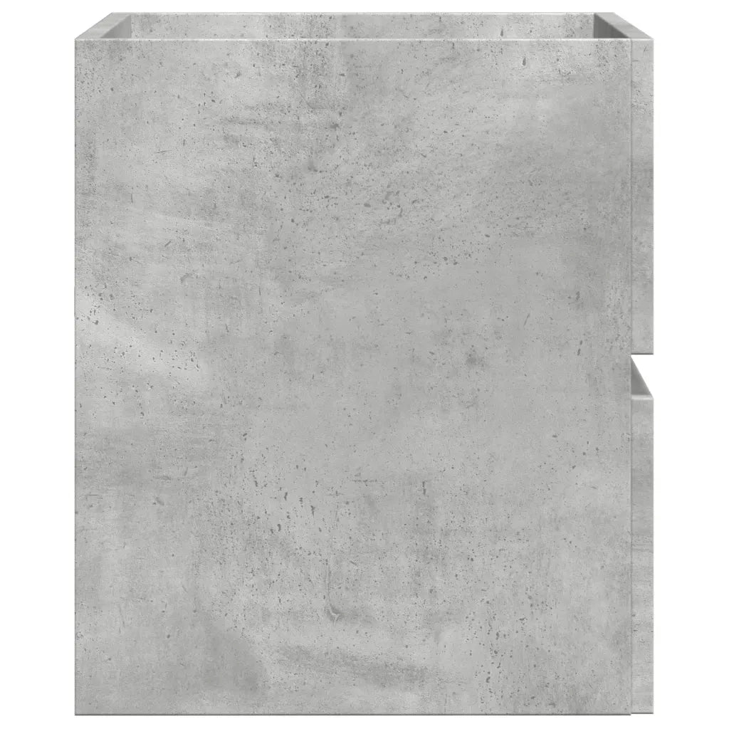 Armadietto da Bagno Grigio Cemento 60x38,5x45cm in Truciolato 856242