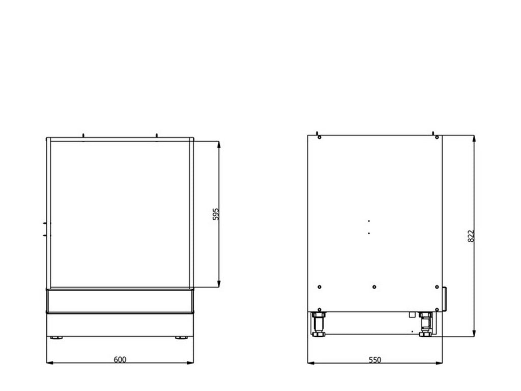 Mobile da Cucina Moiolaaa, Dispensa da Cucina un Cassetto, 55x60x82h cm Bianco