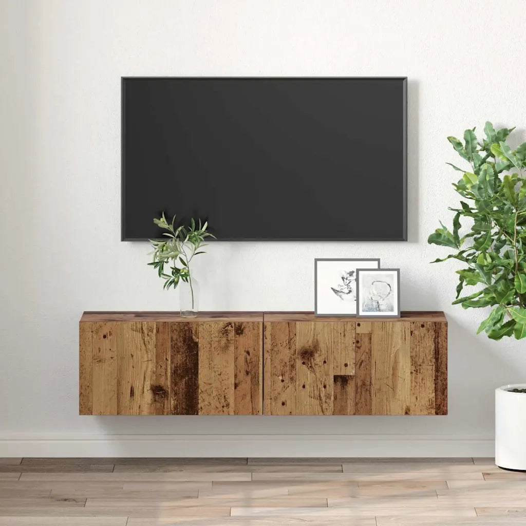 Set mobile TV 2 pz | Armadietto TV | Mobile Porta TV Multicolore 60 x 30 x 30 cm