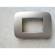 Trade Shop - Placca Placchetta Placchette Compatibili Per Serie Axolute Bticino Colorate Fori - Cromo Satinato -3 Fori     -