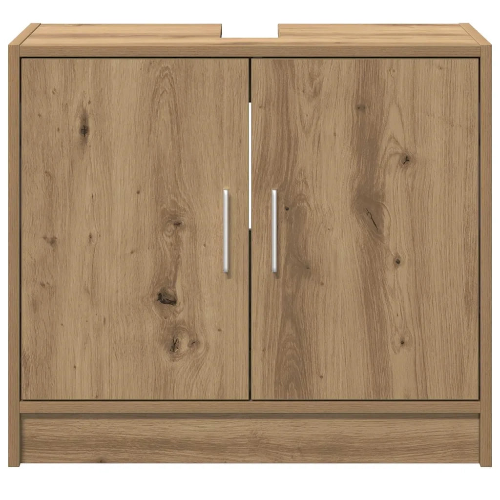 Mobile da Bagno | Armadio da bagno con porta Rovere artigianale 63 x 29 x 55 cm