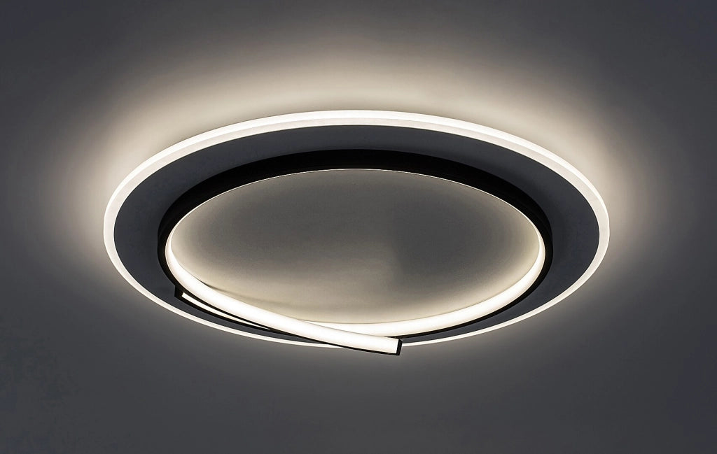Plafoniera LED rotonda moderna bianco/nero 40W Rabalux Niloo