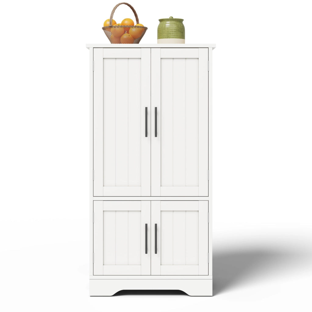 Mobile alto da cucina 120x60x40 cm in MDF bianco con LED a sensore, modulare