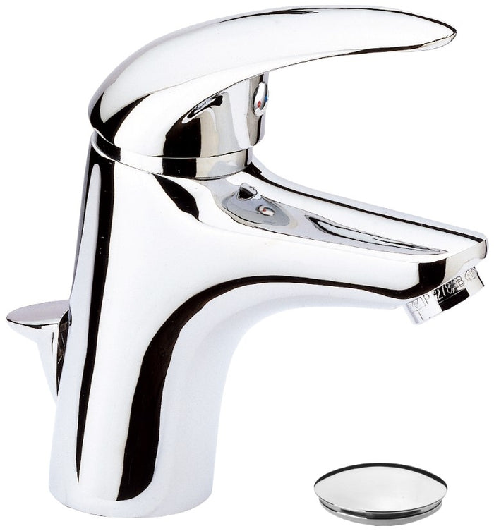 Miscelatore in ottone cromato per lavabo serie ten remer